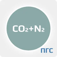 ПГС ГСО 1 разряд диоксид углерода СO2 (5%) в азоте N2 в стальном баллоне 4-5 л. вентиль латунь