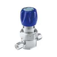 Регулятор AMFLO UHP AU21 Материал: Код SHP (Body-SUS316L VAR,Poppet, Nozzle,Diaphragm- Hastelloy® C-22, Gland-SUS316L, Seat: PCTFE) ; Поверхность 0.25 um; 2х портовый, CV-0.09