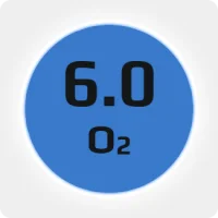 Кислород (О2) 6.0 (99,9999%) в баллоне 50л 200бар, ISO, соединение  G 3-4 (DIN 9) (Китай) (с баллоном)