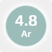 Аргон (Ar) 4.8 (99,998%) в баллоне 40л 150бар, соединение  G3-4 (DIN 9)