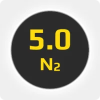 Азот (N2) ПНГ 5.0 (99,999%) в баллоне 50л 200бар, соединение  G3/4 (DIN 9)