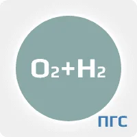 ПГС ГСО 1 разряд кислород (О2) 0,95 %  в водороде (Н2) в баллоне стальном 5 л. вентиль латунь