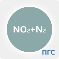 ПГС ГСО 1 разряд диоксид азота NO2 (50 ppm) в азоте N2 в алюминиевом баллоне 4 л. вентиль нержавеющий
