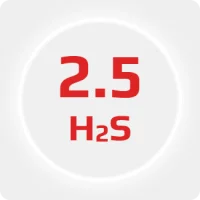 Сероводород (H2S) 2.5 (99,5%) в баллоне 5л (3кг) соединение W21,8x1/14'' (DIN 6)