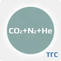 Лазерная газовая смесь: Диоксид углерода (CO2) 7,7% + Азот (N2) 15,4% + Гелии (Не) ост. в баллоне стальном 40 л. P=150