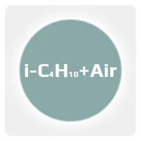 Калибровочная газовая смесь: ИЗОБУТАН (i-C4Н10) 0.9 % + ВОЗДУХ (Air) ост. в баллоне 2 л. Сталь, вентиль Латунь
