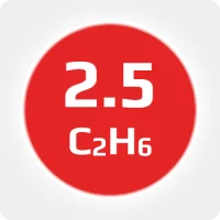 Этан (С2H6) 2.5 (99,5%) хладагент марка R-170 в баллоне 5л (1,4кг) соединение W21,8x1-14'' LH (DIN 1)