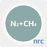 ПГС ГСО 1 разряд азот (N2) 14% метан (СН4) 86% (об.доля, %) в стальном баллоне 40 л. вентиль латунь