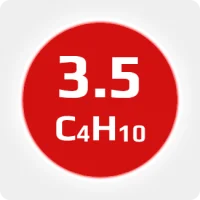 Бутан (C4H10) 3.5 (99,95%) в баллоне 50л (20кг) соединение W21,8х1-14'' LH (DIN 1) (с баллоном)