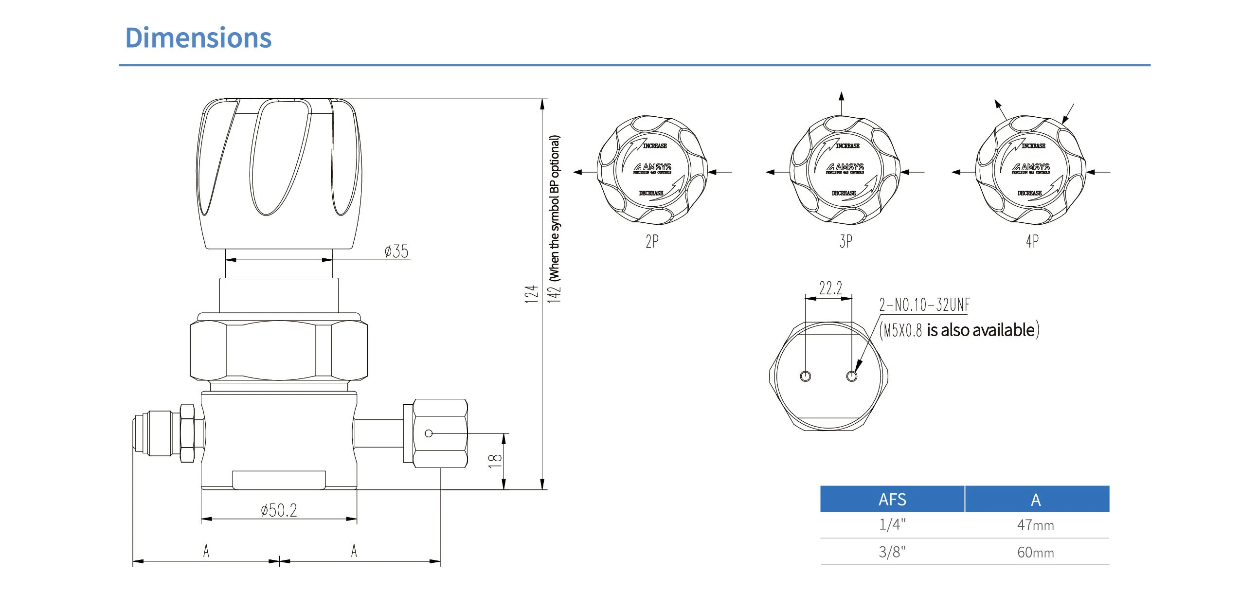 Регулятор AMFLO UHP AU21 Материал: Код S (Body-SUS316L VAR,Poppet, Nozzle,Diaphragm, Gland-SUS316L,Seat: PCTFE) ; Поверхность 0.25 um; 4х портовый, CV-0.09