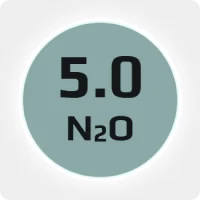 Закись азота (N2О) 5.0 (99,999%) в баллоне 50л, наполнение 28 кг.  соединение G3/4 (DIN9)