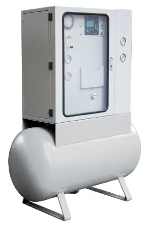 Газовый смеситель двухкомпонентный Pusher M281-200 200m3/h; обл. прим.: Углеки́слый газ,  Аргон, Азот, Кислород, Гелий, Водород; входное давление: 7 - 10 бар; выходное давление: 0,5 - 4 бара; газовые соединения: 1”FNPT, 1.5”FNPT
